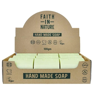 Faith In Nature Box of 18 Unwrapped Natural Hand Made Aloe Vera Soaps (100g x 18)