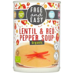 Free & Easy Free and Easy Organic Lentil and Red Pepper Soup - 400g