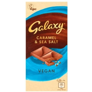 Galaxy Vegan Caramel & Sea Salt Bar - 100g x 10