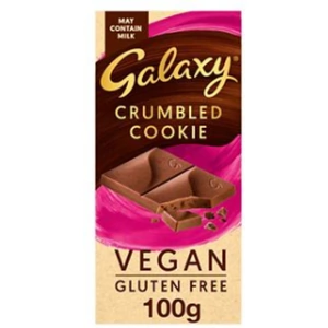 Galaxy Vegan Crumbled Cookie Bar - 100g x 10