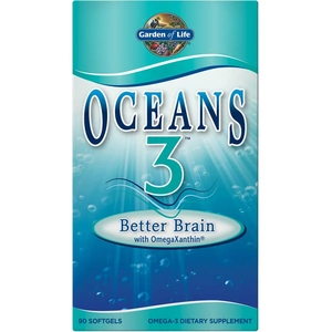Garden of Life Oceans 3 - Better Brain Omega-3 with OmegaXanthin - 90 Softgels