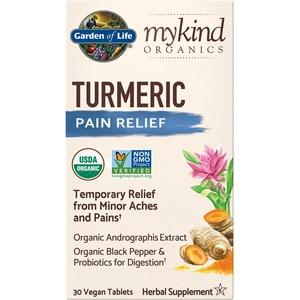 Garden of Life Organics Herbal Turmeric - Pain Relief - 30 Tablets