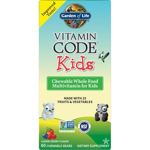 Garden of Life Vitamin Code Kids' Multivitamins-Cherry Berry-60 Chewables