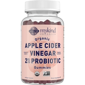 Garden of Life Mykind Organics Apple Cider Vinegar 2 Billions CFU Probiotics 60ct Gummy