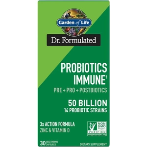 Garden of Life Dr. Formulated Probiotic Digestive Immune Pre+Pro+Postbiotics 50B
