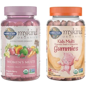 Garden of Life Gummy Vitamin Bundle - Women's & Kids Multi Organic Fruit