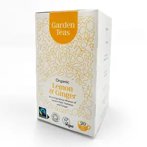 Garden Teas Organic Lemon & Ginger 20 Tea Bags