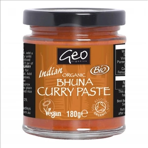 Geo Organics Pastes - Bhuna Curry Paste 180g (Case of 6)