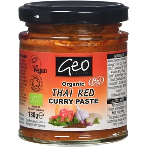 Geo Organics Organic Thai Red Curry Paste - 180g x 6
