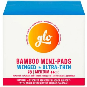 Glo Bamboo Mini Pads For Sensitive Bladder - 16s (Case of 12)