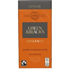 Green & Blacks Green & Blacks Organic Dark Choc Ginger 60% 90g (Case of 15)