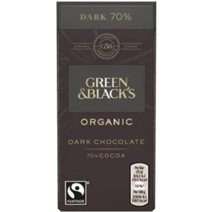 GREEN & BLACK'S Green & Blacks Org Dark Chocolate Bar - 35g (30 minimum)