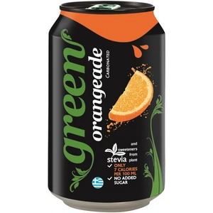 Green Cola Green Orangeade Can 330ml (12 minimum)