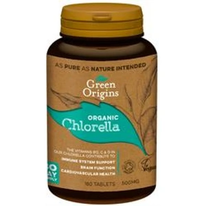 Green Origins Organic Chlorella Tablets 180 tablet
