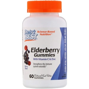 Health Click Doctor's Best Elderberry Gummies With Vitamin C & Zinc (60 Berry Blast Gummies)
