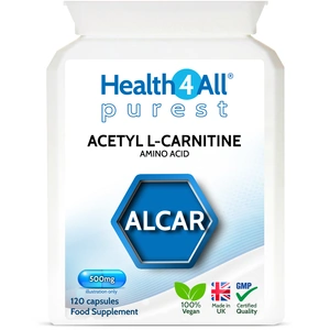 Health4All Supplements Acetyl L-Carnitine 500mg Capsules (Units: 120 Capsules (V))
