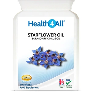 Health4All Supplements Starflower (Borage) 500mg Softgels (Units: 90 Softgels)