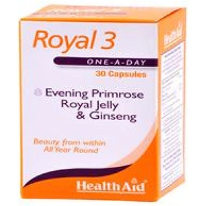 HealthAid Royal 3 (Royal Jelly + E.P.O. + Korean Ginseng) Capsules 30's