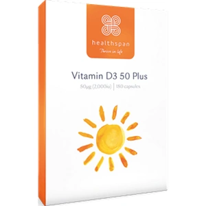 Healthspan Vitamin D3 50 Plus - 180 Capsules