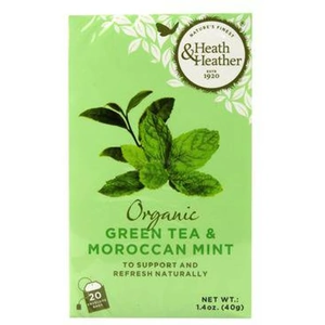 Heath & Heather Organic Green Tea & Moroccan Mint Tea