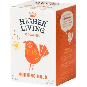 Higher Living Morning Mojo Organic Tea - 15 Bags x 4