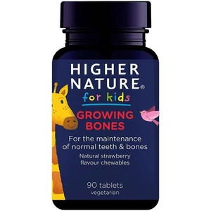 Higher Nature Kids Growing Bones, Strawberry, 90 Tablets