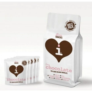 I Love Snacks 70% Cocoa Belgian Chocolate Multipack - (30gx5)