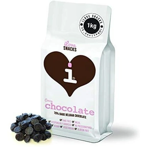 I Love Snacks 70% Cocoa Belgian Chocolate - 1kg (Case of 1)