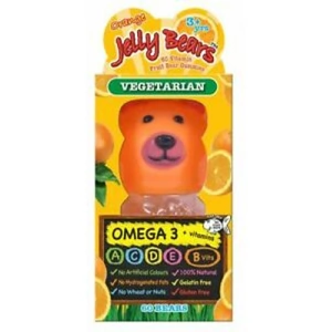 View product details for the Jelly Bears Orange Omega 3 - 60x2g (Case of 6)