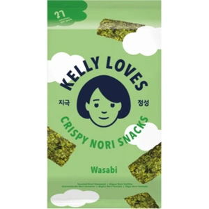 Kelly Loves Vegan Crispy Nori Snacks Wasabi 4g (Case of 16) (16 minimum)