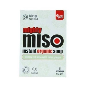 King Soba Organic Miso Soup With Tofu & Ginger 6x10g