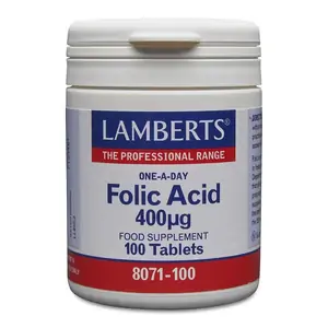 Lamberts Folic Acid 400ug 100's