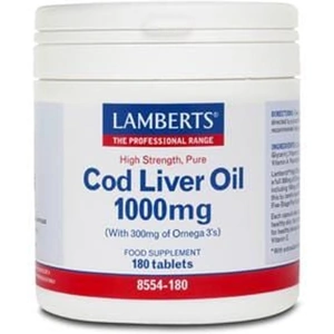 Lamberts Cod Liver Oil, 1000mg, 180Caps