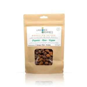 Lifeforce Organics Moroccan Spiced Activated Mixed Nuts (Organic) - 250g