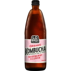 Lo Bros Org Rasp & Lemon Kombucha 750ml (Case of 6)