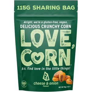 Love Corn Cheese & Onion Corn Snack 115g (Case of 6) (6 minimum)