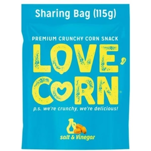 Love Corn Premium Crunchy Corn - Salt & Vinegar - 115g x 6