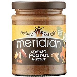 Meridian Natural Crunchy No Salt Peanut Butter 280g (Case of 6 )