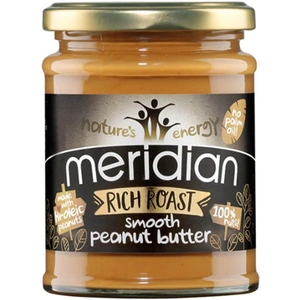 Meridian Rich Roast 100% Peanut Butter - Smooth - 280g (Case of 6)
