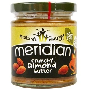 Meridian Natural Crunchy Almond Butter 100% 170g (Case of 6 )