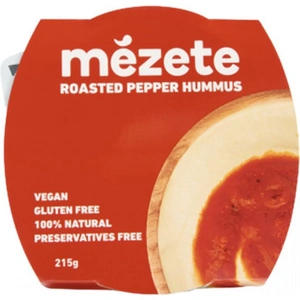 Mezete Roasted Pepper Hummus 215g (Case of 12)