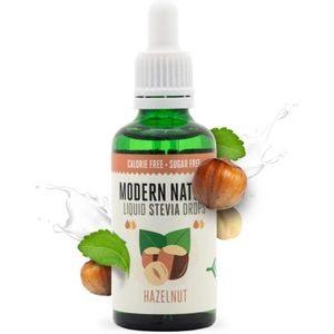 Modern Nature Pure Liquid Stevia Drops Sweetener - Hazelnut 50ml