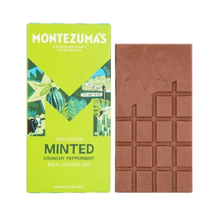 Montezuma'S Chocolate Minted Milk With Crunchy Peppermint (90g x 12)