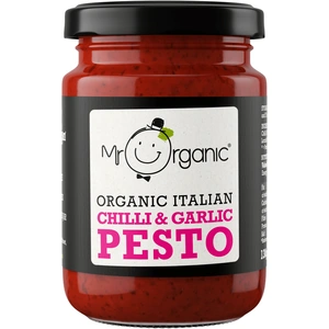 Mr Organic Vegan Chilli & Garlic Pesto, 130gr