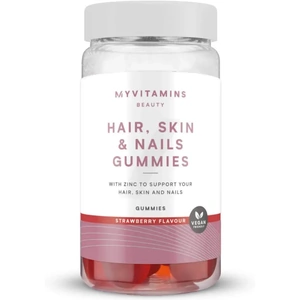 Myvitamins Hair, Skin and Nails Gummies - 60gummies - Strawberry (Vegan)