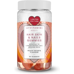 Myvitamins Hair, Skin and Nails Gummies - 60gummies - Peach Heart