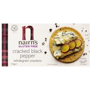 Nairns Gluten Free Cracked Black Pepper Wholegrain Cracker - 114g