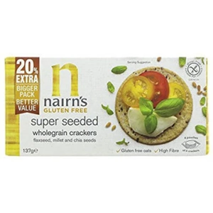 Nairns Gluten Free Super Seeded Wholegrain Crackers - 137g