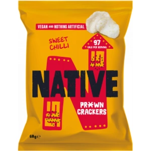 Native Snacks Pr*wn Crackers Chilli - 60g (Case of 12) (12 minimum)