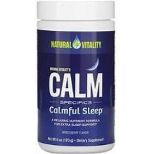 View product details for the Natural Vitality Natural Calm Specifics - Calmful Sleep, Mixed Berry - 170g (Case of 1)